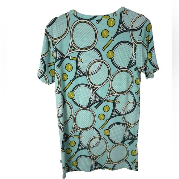 Posh Peanut Kids Tennis Racket Bamboo Two Piece Pajama Set - Picture 3 of 6